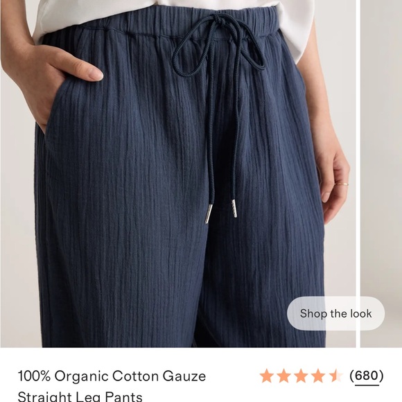 Quince Organic Cotton Gauze Pants - Picture 3 of 13